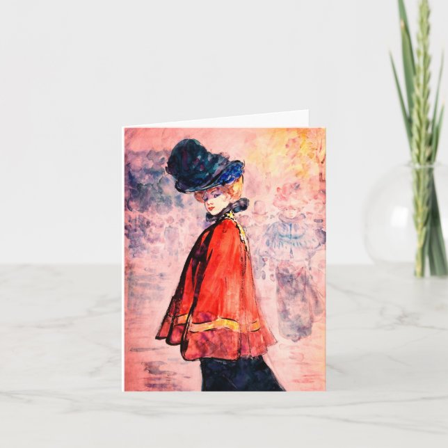 Tarjeta Henry Somm - Elegante En El Cabo Rojo (Anverso)