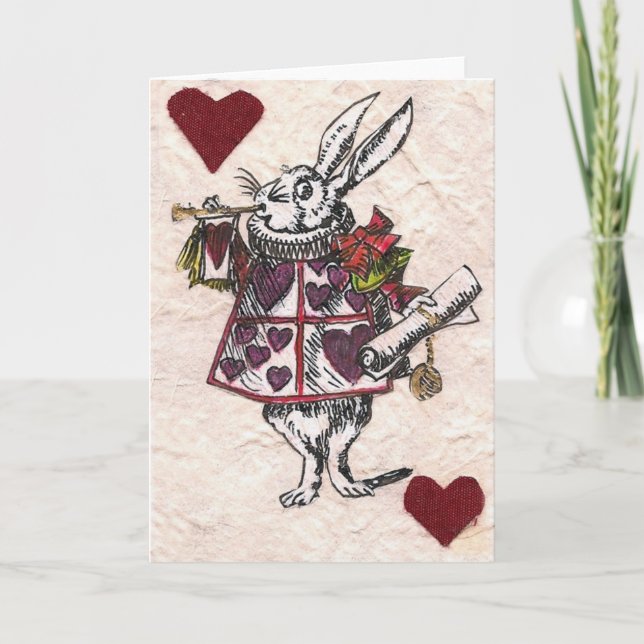 tarjeta herald conejo blanco (Anverso)