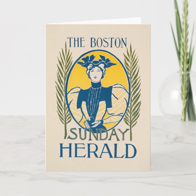 Tarjeta Herald Domingo de Boston (Anverso)