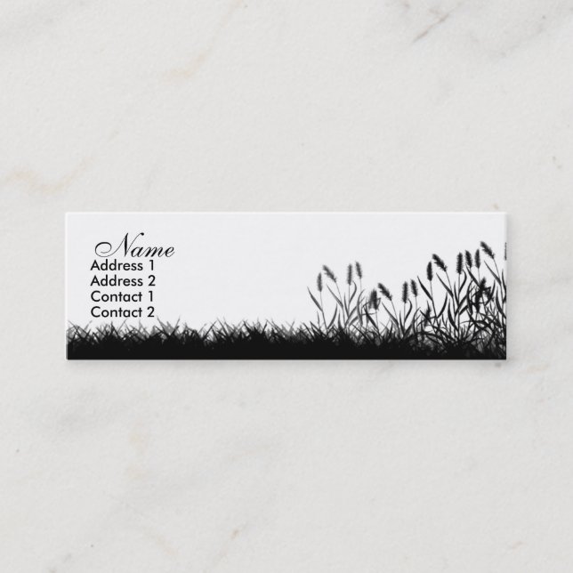 Tarjeta herbosa del perfil (Anverso)