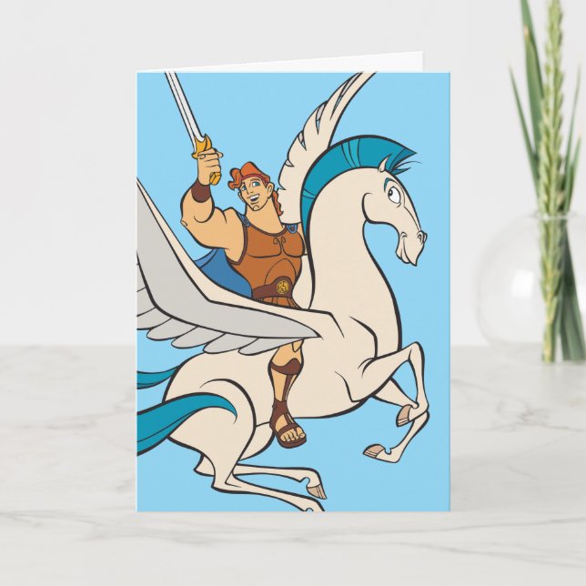 Tarjeta Hercules Riding Pegasus Card (Anverso)