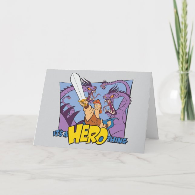 Tarjeta Hercules vs Hydra - It's a HERO Thing Card (Anverso)
