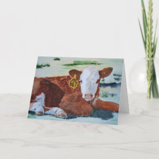 Tarjeta Hereford Calf