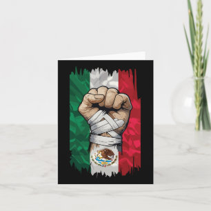 Tarjeta Herencia de Puño de Boxeo Mexicano
