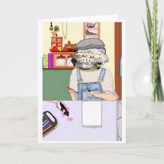 Tarjeta Herman La Rata Verminosa 🐀 y Fishy pinkyjain