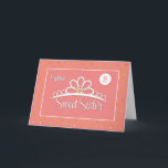 Tarjeta Hermana 18 cumpleaños con puntos de vista de la co<br><div class="desc">Únete a la celebración enviando saludos de cumpleaños y deseos a tu amada hermana cuando cumpla dieciocho años. Esta tarjeta es perfecta para la ocasión. Haga que su día especial sea más especial con esta carta que tiene una corona y lustrosos puntos dorados en el frente.</div>