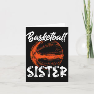 Tarjeta Hermana de béisbol mujeres familia béisbol a juego