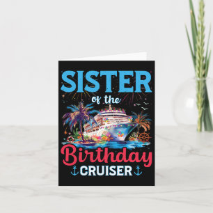 Tarjeta Hermana De Birthday Cruiser Funny Cruise Birthd