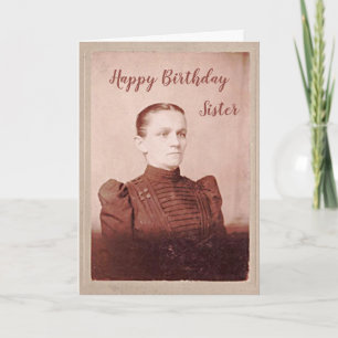 Tarjeta Hermana de cumpleaños espero que seas más feliz qu