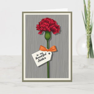 Tarjeta Hermana de Flor Carmesí Carta