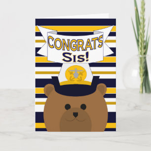 Tarjeta Hermana de la Armada de Felicidades / Sis
