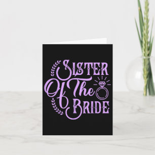 Tarjeta Hermana De La Novia Matando Novias Felices Nosotro