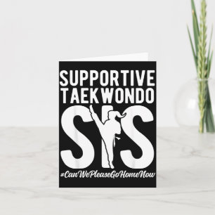 Tarjeta Hermana de Taekwondo de apoyo, hermana de Taekwond