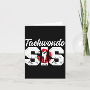 Tarjeta Hermana de Taekwondo Luchadora de Taekwondo