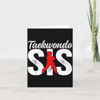 Tarjeta Hermana de Taekwondo Luchadora de Taekwondo