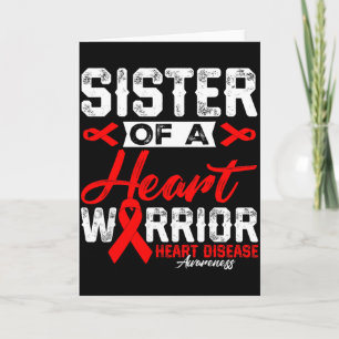 Tarjeta Hermana De Un Guerrero Del Corazón Enfermedad Del