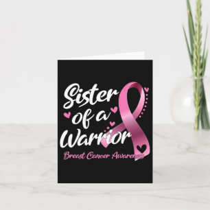 Tarjeta Hermana De Un Guerrero Que Combate El Cáncer De Ma