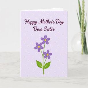Tarjeta Hermana de Violet Blossom Card