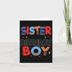 Tarjeta Hermana Del Fiesta De La Familia De La Carreras De