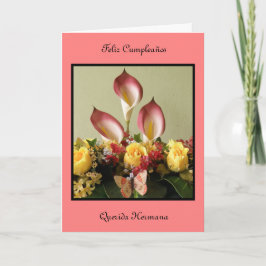 Tarjeta Hermana del querida de Feliz Cumpleaños