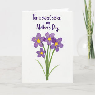 Tarjeta Hermana Dulce Floral de Lunares