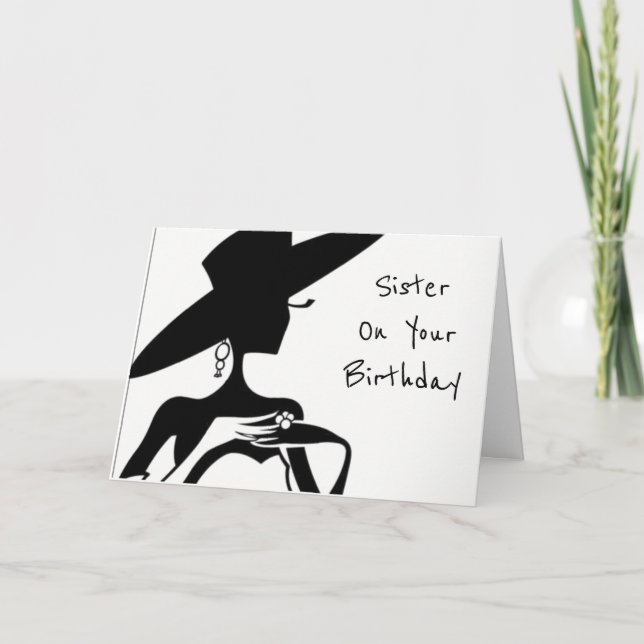 TARJETA **HERMANA-ERES HERMOSO** DESEOS DE CUMPLEAÑOS (Anverso)