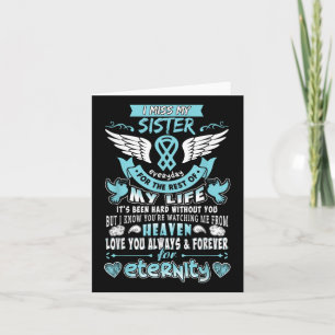 Tarjeta Hermana es mi ángel de la guarda desaparecida día 