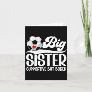 Tarjeta Hermana Mayor Apoyo Fútbol Hermana Jugadoras de Fú