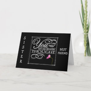 TARJETA HERMANA/MEJOR AMIGO-MEJOR CUMPLEAÑOS