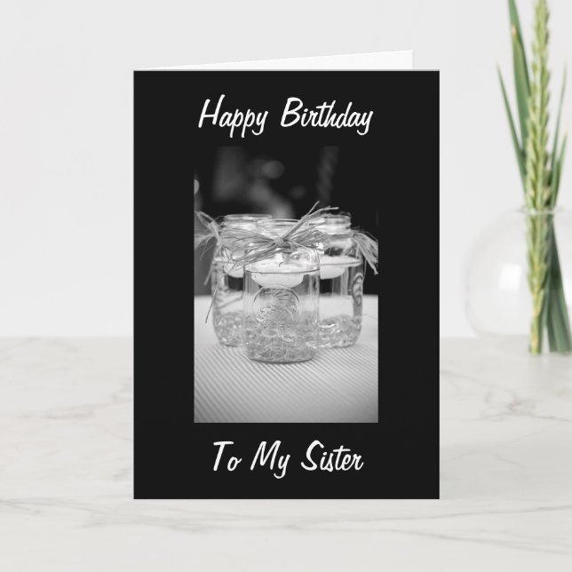 TARJETA HERMANA / MEJOR CUMPLEAÑOS DE AMIGO POR CANDLELITE (Anverso)