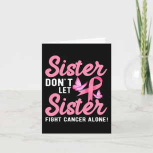 Tarjeta Hermana no deje que la hermana luche sola contra e