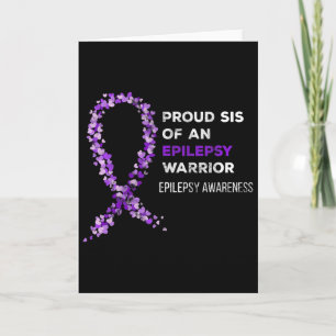 Tarjeta Hermana Orgullosa De Un Guerrero Contra La Epileps