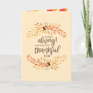 Tarjeta Hermana Secreta Feliz Acción de Gracias