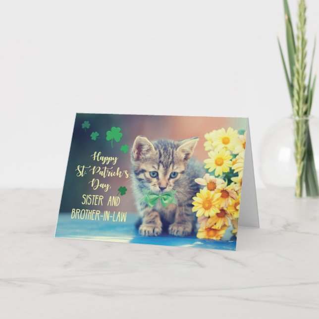 Tarjeta Hermana y cuñado San Patricio (Anverso)