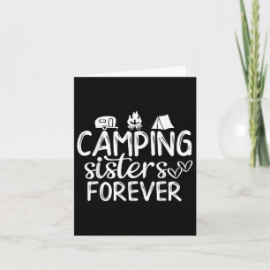Tarjeta Hermanas de Camping para siempre