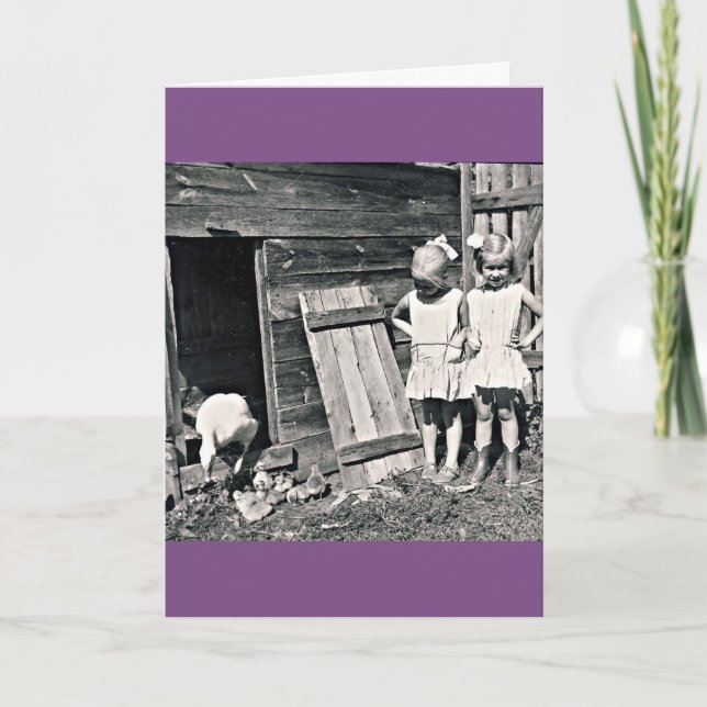 Tarjeta Hermanas gemelas (Anverso)