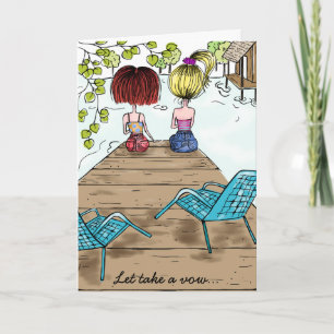 Tarjeta Hermanas y amigos