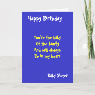 Tarjeta Hermandad de bebé Cumpleaños
