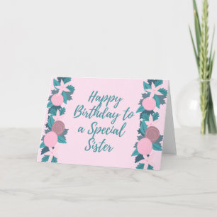 Tarjeta Hermandad especial del marco floral