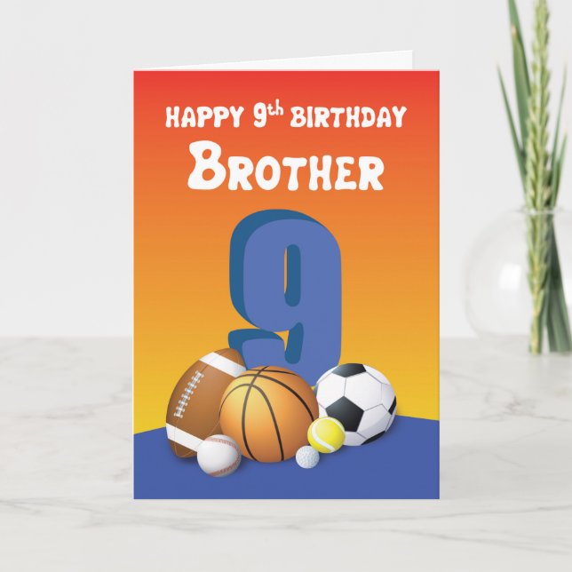 Tarjeta Hermano 9.º Balls Deportiva (Anverso)