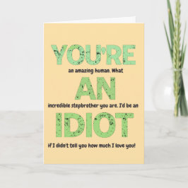 Tarjeta Hermano adoptivo, eres un regalo humano increíble