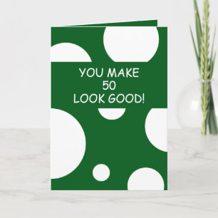 Tarjeta Hermano Chiste Verde Bro Personalizado 50 cumpleañ
