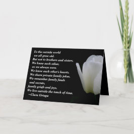 Tarjeta Hermano / cumpleaños de la hermana