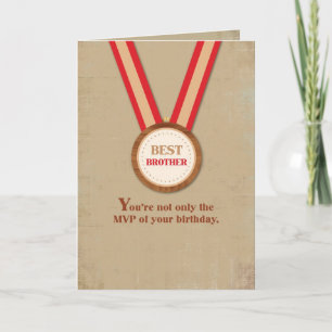 Tarjeta Hermano Cumpleaños MVP, Deportes