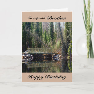Tarjeta Hermano - Cumpleaños - Puente Bosque