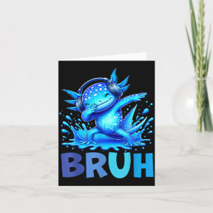 Tarjeta Hermano Dabbing Axolotl Divertido Jugador Niños Ns