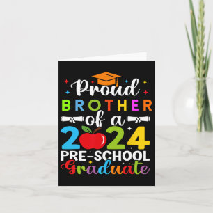 Tarjeta Hermano De 2024 Graduación Preescolar