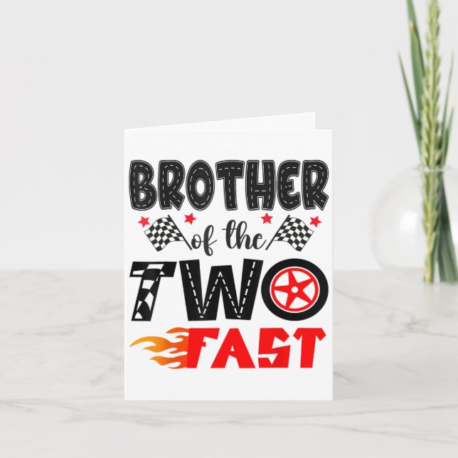 Tarjeta Hermano De La Carreras De Los Dos Muchachos De Seg (Anverso)