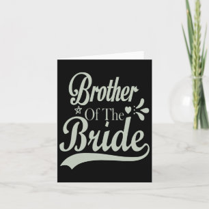 Tarjeta Hermano De La Novia Bachelor Bridal Bachelorette