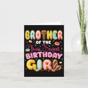 Tarjeta Hermano De Los Dos Dulces Chicas De Cumpleaños Don